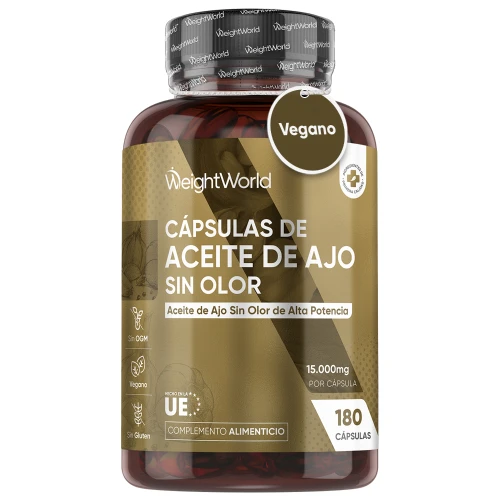 Aglio Capsule Molli Vegane 15000Mg, 1 Softgel Al Giorno (6 Mesi), Estratto Di Aglio Inodore 500:1, Allicina Integratore Ricavato Dall’Allium Sativum In 180 Softgel, Deodorizzato, Senza Glutine Né Ogm-image